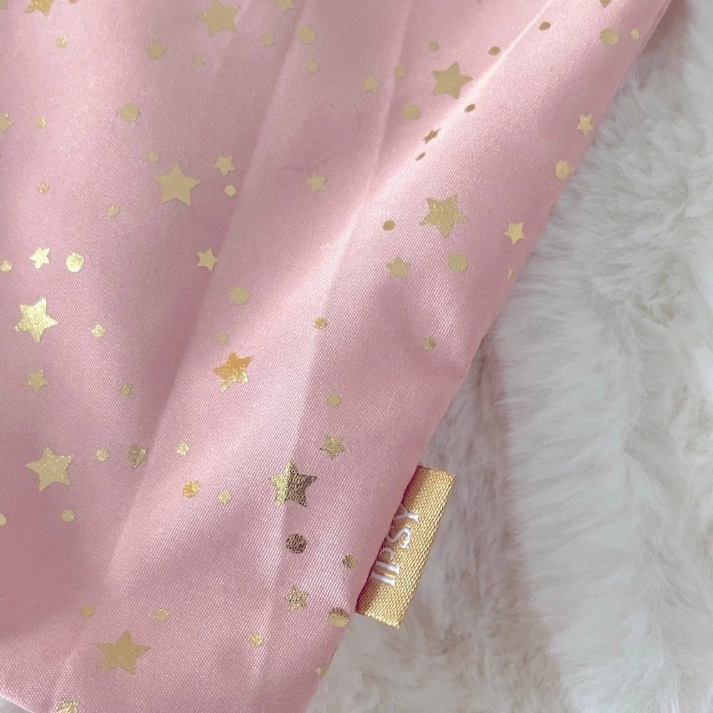 Ipsy ‘Time To Shine’ Sparkly Metallic Blush Pink Cosmetics Glam Bag Pouch